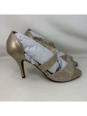 Touch Ups Benjamin Walk Adeline Dress Heels Champagne Women's Size 10 M